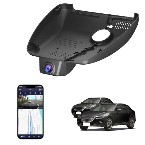 FUVYMYT 4K Dash Cam for Mazda CX-5 & CX-9 2018-2025 2.5S Select Preferred Carbon Edition Plus Turbo Signature Touring Signature Grand Touring Sport, Loop Recording, WiFi & App, 64GB Card