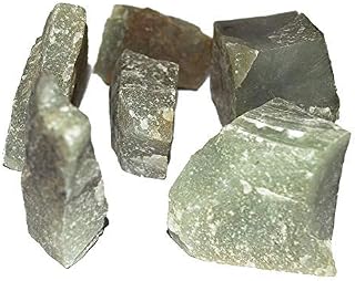 Crocon Green Jade Rough Bulk Natural Stone Raw Gemstone Tumbling Cabbing Polishing Gem Mining Energy Generator Chakra Balancing Reiki And Crystal Healing Good Luck Home Office Decor Weight: 1Lb Approx