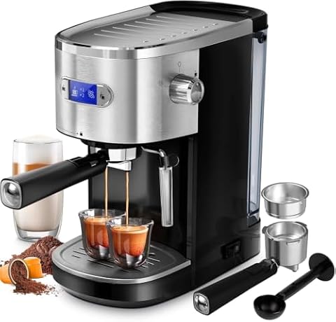 COWSAR-VC COWSAR 20 Bar Espresso Machine with Milk Frother Steam Wand — $89.99 (18% off)