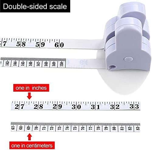 image for mamaliu Ergonomic design tape measure 60 inches (150cm) weight loss ta