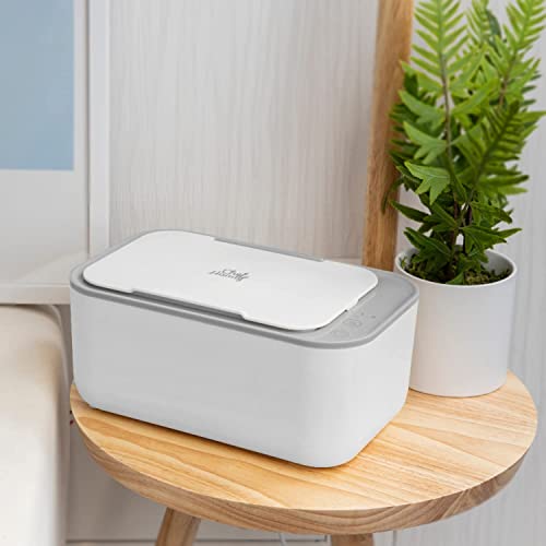 Baby Wipe Warmer, Baby Wet Wipes Dispenser, Smart Precise Temperature Control Large Capacity Evenly Overall Heating Super Silence, Portable Wipes Warmer For Babies, Diaper Wipe Warmer, White #TOP6