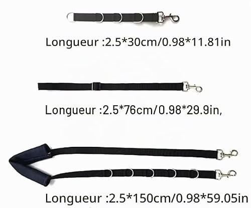 3 PCS Harnais Laisses Bain Sangle pour Chien,Sangle de Retenue pour Animaux de Compagnie,Corde pour Le Toilettage des Chiens,Corde de Bain pour Ceinture de Traction Réglable – vue 5