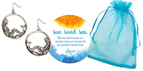 Artsy Mermaid Fashion Hoop Earring Jewelry For Women (Silver) #TOP3