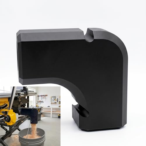 Dust Collector Hose Adapter Compatible with DeWALT DWE7485 & DW745 Table Saws Precision-Fit Shop Vac Connector with Airtight Seal Industrial-Grade Dust Port Upgrade (Black)