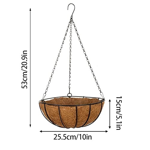 Miniatura 3 de 2 Piezas Colgante De Plantas Cesta De Macetero De Metal, Decoración De Jardín, Para Cultivo Plantas En Interior Y Exterior