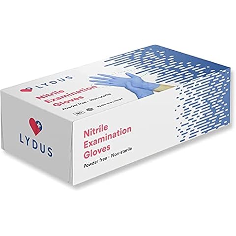 Old South Trading - OSTC Lydus 4 Mil Latex Free Nitrile Textured Fingertip Exam Gloves - Small (Box of 100) Cover