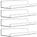 Cerpourt Acrylic Floating Wall Ledge Shelf, Wall Mounted Nursery Kids Bookshelf, Invisible Spice Rack, Clear Bathroom Storage Shelves Display,Acrylic 15