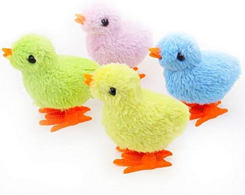Miniatura 2 de Paquete de 12 pollos de primavera para saltar esponjosos, juguetes novedosos para niños, recuerdos de fiesta, huevo de Pascua