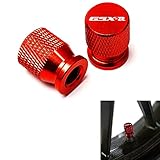 Motorcycle CNC Wheel Tire Valve Stem Caps Airtight Covers for GSX-R GSXR 600 750 1000 K1 K2 K3 K4 K5 K6 K7 K8 K9 (red)