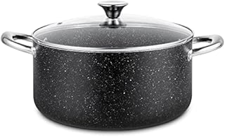 Nonstick Stock Pot with Lid, 6 Quart Cooking Pot Non Stick Soup Pot with Lid, 6 Qt Induction Pasta Pot with Ergonomic Handle, All Stove Compatible