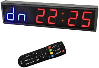 BTBSIGN LED Interval Timer Fitness Gym Timers Count Down/Up Stopwatch with Remote 3'