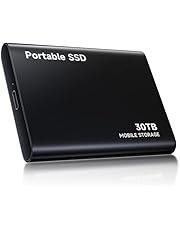 SSD 外付け ssd 30TB【Type-C 高速転送】 PS4/PS5 動作確認済み コンパクト ポータブル USB3.2 Gen1 ポータブルSSD 金属の質感/防滴/防塵/耐衝撃/高速転送耐衝撃/超高速 正規代理店保証品 5年保証 (ASSD01)