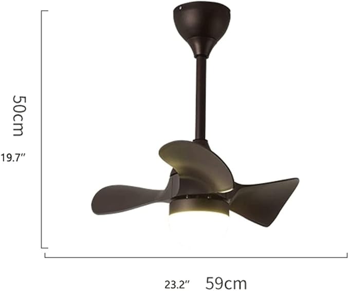VNABO Plafondventilatoren met Lichten Retro Plafond Ventilator Licht Woonkamer Afstandsbediening Led Opknoping Ventilator Lamp Eetkamer 3 Blade Fan Plafondlamp Thuis Fan Verlichtingsarmaturen Per Letto Soggiorno photo 3