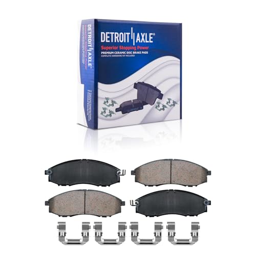 Image of Detroit Axle - Front Brake Kit for 2000-2004 Nissan Xterra 03-04 Frontier | Brake Rotors and Ceramic Brake Pads Replacement: 11.12 inch inch Rotors