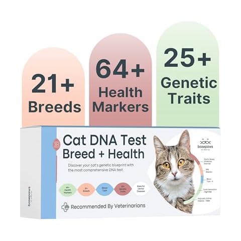 Basepaws Cat DNA Test Kit - Comprehensive Breed, Health and Dental Analysis Across 114 Traits for Accurate and Easy-to-Use Genetic Insights Cover