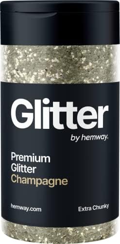 Hemway Rose Gold Glitter Fine 130g/4.6oz Powder Metallic Resin Craft Glitter Flake Sequins for Epoxy Tumblers, Hair Face Body Eye Nail Art Festival, DIY Party Decorations Paint