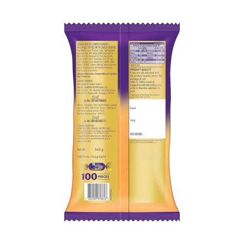 Image of Cadbury Choclairs Gold Coffee Candy, 560 g (100 Candies)