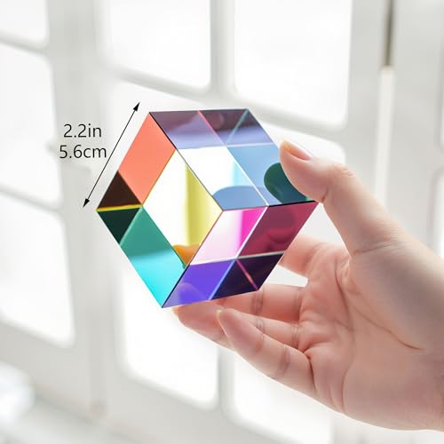 QFkris Glass Mixing Color Cube (2.2inch) Magic Prism Cube by QFkris - Image 7