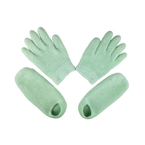 1 conjunto de meias de luvas hidratantes para as maos Conjunto de meias hidratantes para os pes Gel
