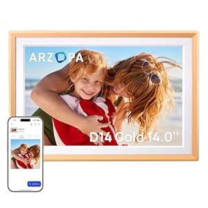 Arzopa D14 Gold 14-Zoll Digitaler Bilderrahmen