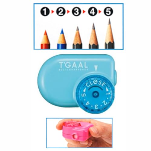 KUTSUWA STAD T'GAAL Angle Adjustable Pencil Sharpener, Translucent Purple, 1 ea. (RS036PU)