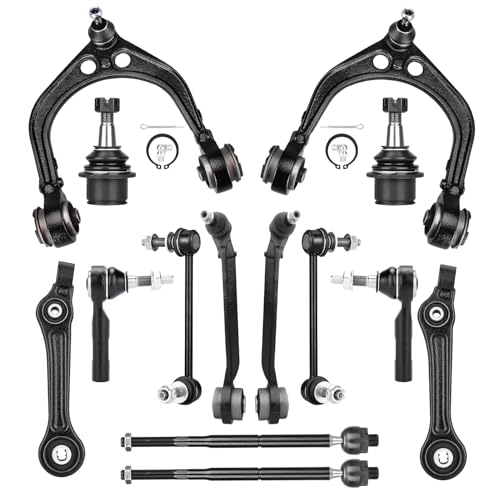 2WD Front Upper and Lower Control Arm Suspension Kit Fit for Charger 2006-2010 Challenger 2008-2010 for Chrysler 300 2005-2010 Magnum 2005-2008 K620177 K620178 K620258 K620257-14pcs by TadaMark - Used condition - CA$182.44