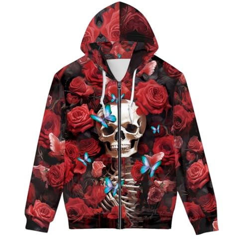 Sweat à capuche imprimé 3D loup galaxie ENLACHIC XX-Large pour homme
