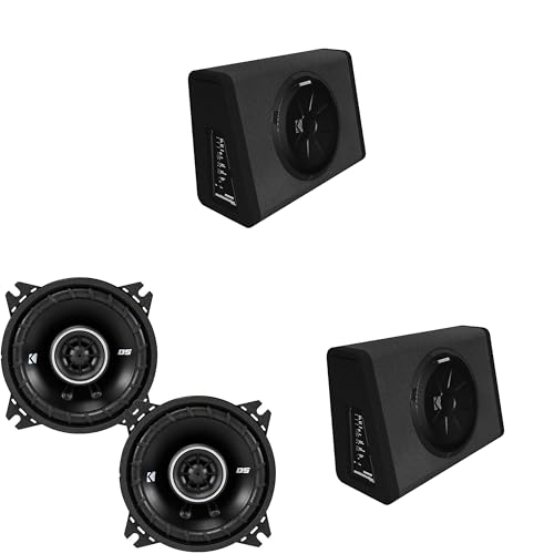 KICKER (2 11PT250 Powered Enclosure & 43DSC404 4