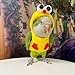 Bird Costume Bird Diaper Flight Suit Chicken Shaped Bird Clothes Cosplay Photo Prop for Parrots Parakeet Cockatiel Sun Conure, Bird Hoodie Small Animals Apparel (with Diaper,Green Quaker)