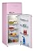 Wolkenstein GK212.4RT - Frigorífico de estilo retro en color rosa brillante, con...