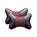 White skin 2 sztuk Sztuczny Skórzany Poszewka na poduszkę samochodową Ochrona Neck Car Headrest Wygodne automatyczne dostawy Bezpieczeństwo Oddychające poduszki szyi (Color : A)