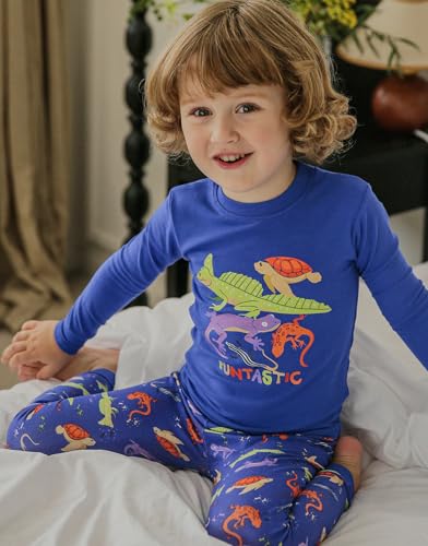 Image of VAENAIT BABY 12Months-12Years Toddler Kids Junior Boys Car Train Fireman Snug fit Sleepwear Pjs Set