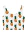KKWFlus Women 3D Digital Printed pineapple Crop Top Casual Vest Tank Tops