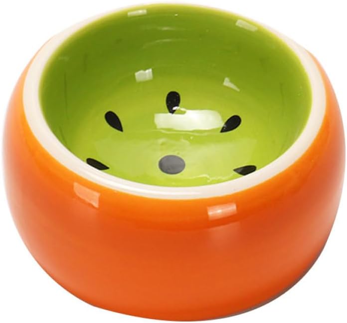 Hamster Ceramic Feeding Bowl Pet Food Dish Style Cute Small Animal Pet Ceramic Bowl for Hamsters and Gerbils