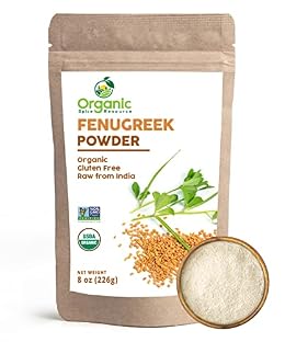 Organic Fenugreek Powder | 8 Ounce | USDA Organics and Non-GMO Verified Project Approved | Product of India | 100% Raw and Natural | Resealable Kraft Bag by SHOPOSR