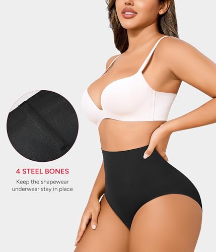 Nebility 2 Piece Tummy Control Shapewear Butt Lifting Underwear Seamless Panties for Women Under Dress Faja Body Shaper3