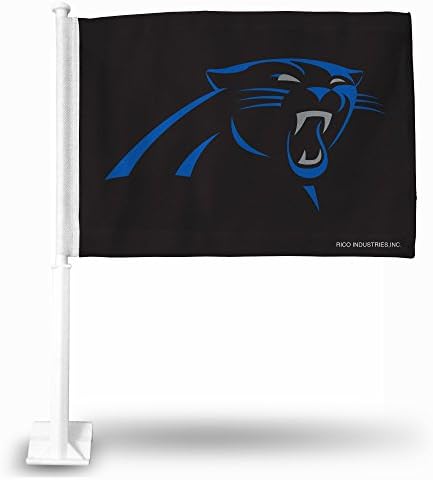 NFL Carolina Panthers - Black Car Flag with included Pole