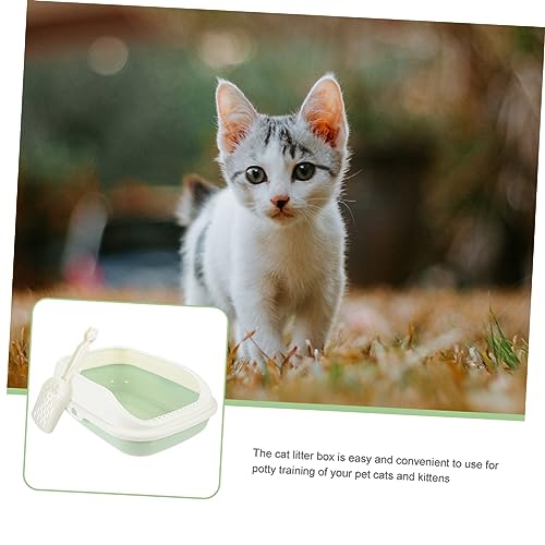 Sosoport 1 Conjunto Caixa De Areia Para Gatos Fornecimento De Gatos Grande Capacidade Banheiro Para