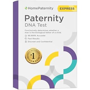 Express DNA Paternity Testing for Child and Father, Next-Day Results, Over 99.999% Confidence, All Fees Included, Includes Overnight Return Shipping to Lab