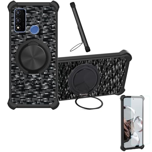 �Ή� Coolpad Cool 10a �P�[�X Phone Case [1�� 9H+�d�x���� �K���X�t�B����][360°��]���X�^���h�A�}�O�l�b�g��]CX-11-HEI