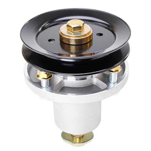JYLEYJ 48 inch Mower Deck Spindle Assembly 601804 607418 with 604665 Pulley Fits for Hustler Raptor SD SDX Flip-Up Sport Parts by JYLEYJ - Used condition - US$13.20