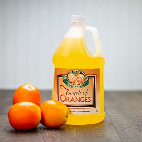 Touch Of Oranges Wood Cleaner & Polish Spray Real Orange Oil Luster Finish, Clean Kitchen Cabinets, Hardwood Floor And All Wood, Restorer, Conditioner - (1 Gallon) #TOP7