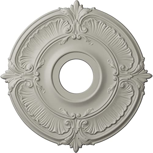 Image of Ekena Millwork CM18ATPCFDecorative Ceiling Medallions Modeled After Original Historical Patterns & Designs, Pot of Cream