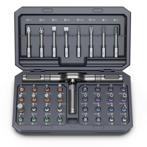 42 in 1 Magnetic Screwdriver Set, Multi-Bit with Detachable Handle