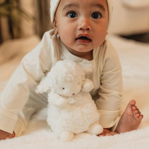 BUNNIES BY THE BAY Wee Kiddo Sheep Teddy, White, 18cm Tall - Image 4