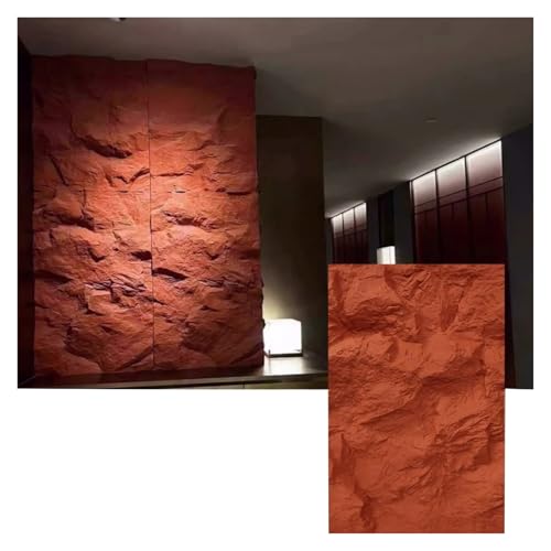 MZZKFC Faux Stone Wall Panel Outdoor, 1 2 4 6