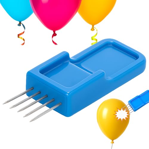 Rumexeng Balloon Popper Tool, Balloon Striker with 5 Precision Iron Pins, Portable, Safe, Easy Storage Striker Stick for Party Cleanup, Event Decor (1 Pack)