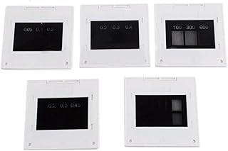 5pcs Interference Diffraction Grating Set for Physics Labs: Single, Double, Triple & Circular Slit Patterns, 50x50mm Plastic Optics Kit for Wave Optics