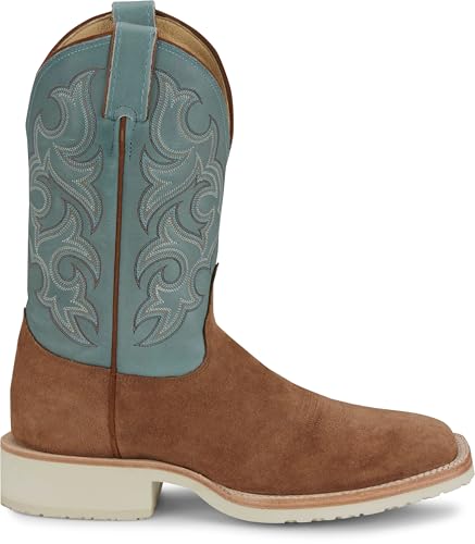 Justin Men’s Alamo 11" Roughout Western Boot - Premium Leather, Classic Cowboy Style, Durable Comfort for Ranch & Rodeo2