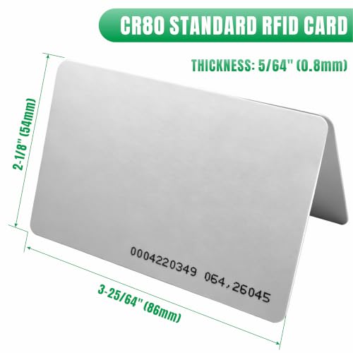 Miniatura 4 de Uhppote Tarjeta De Acceso De Entrada Inteligente Proximidad Con Rfid Sin Identificación De 125 Khz Grosor 0,8 Mm Paquete De 100